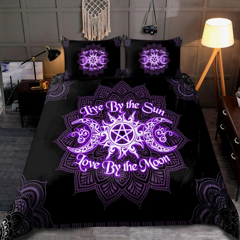 Beautiful Mandala Wicca Bedding Set Duvet Cover And 2 Pillowcases