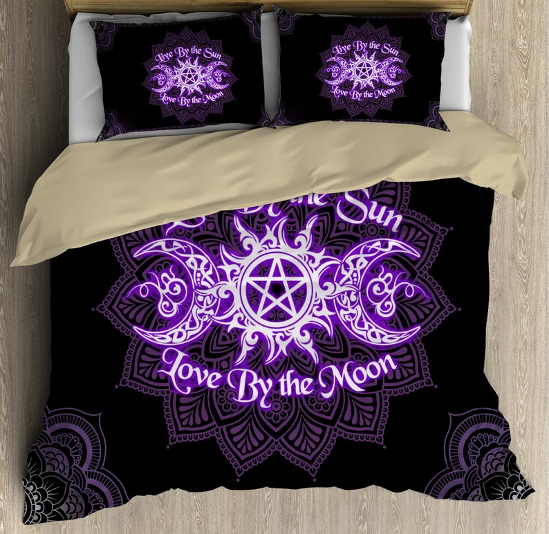 Beautiful Mandala Wicca Bedding Set Duvet Cover And 2 Pillowcases