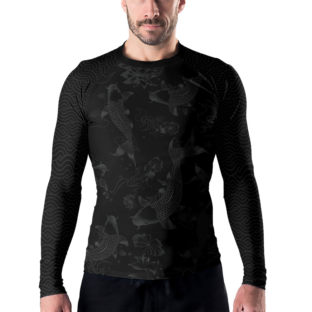 Rashninja Samurai Koi Valor Men's Long Sleeve Rash Guard