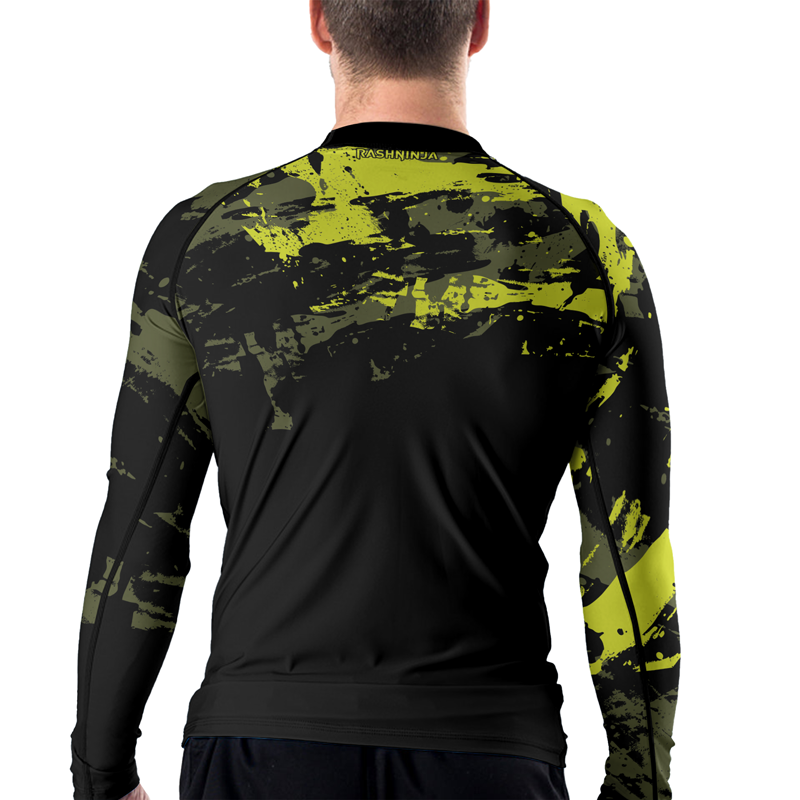 Rashninja Paint Streak Camouflage Men's Long Sleeve Rash Guard