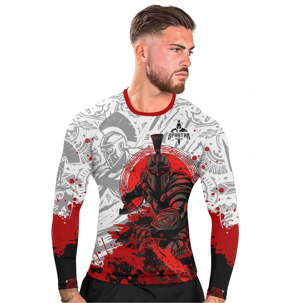 Bloody Spartan Men's Long Sleeve Rash Guard