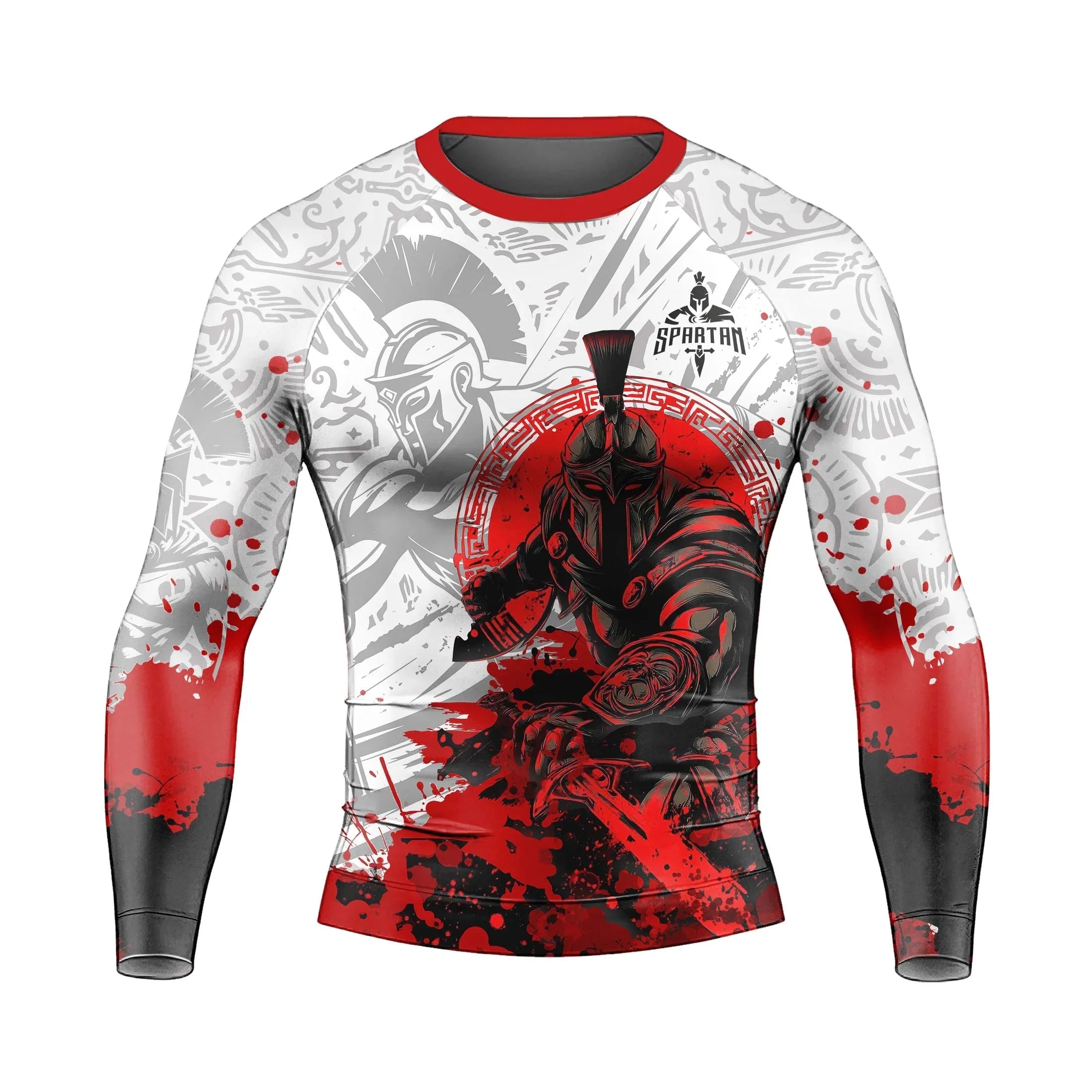 Bloody Spartan Men's Long Sleeve Rash Guard