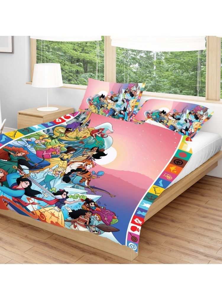 Kids' Fantasy Princess Bedding Set – Vibrant Cartoon Duvet Cover For Magical Dreams