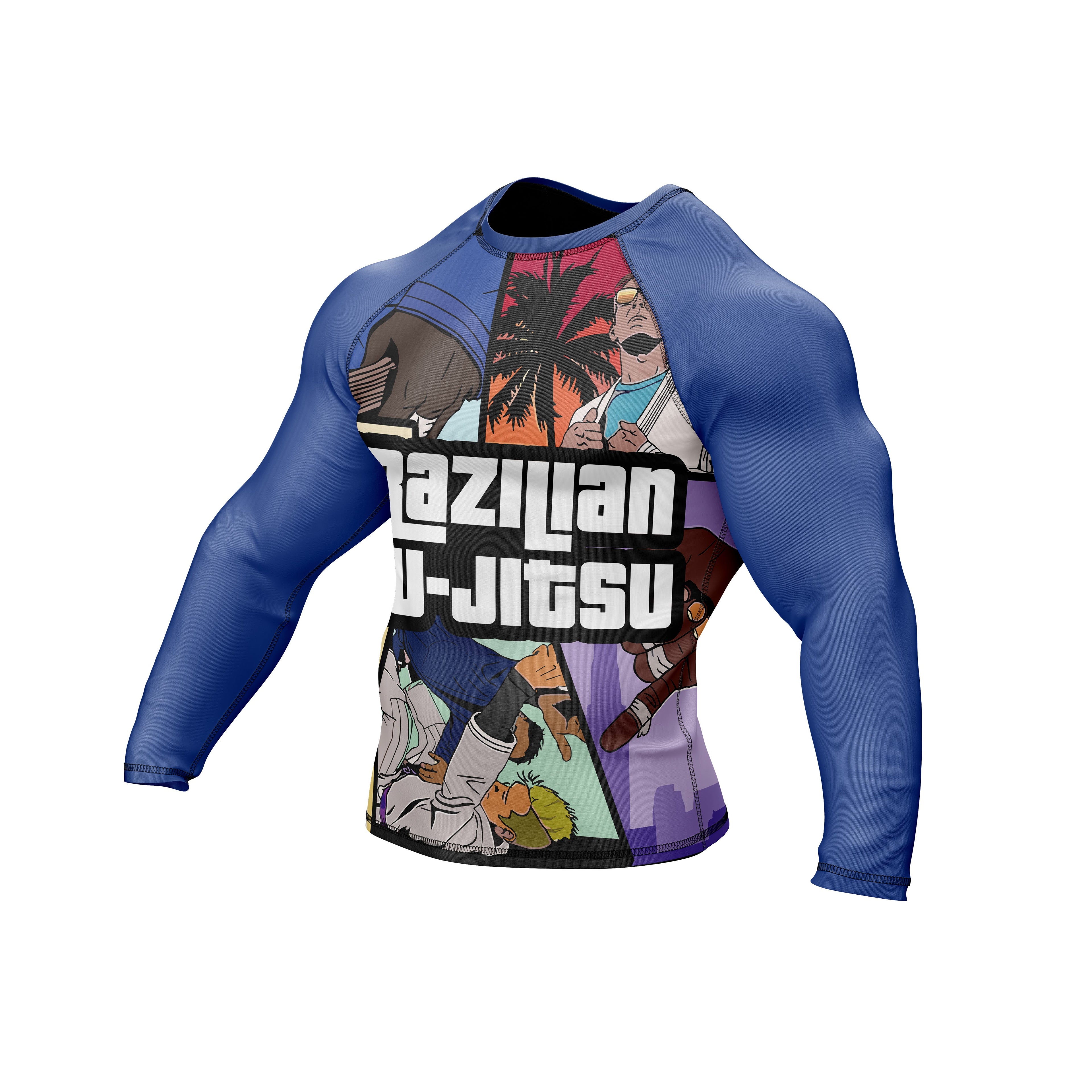 Grapple Theft Arts Premium Rash Guard For Men/Women