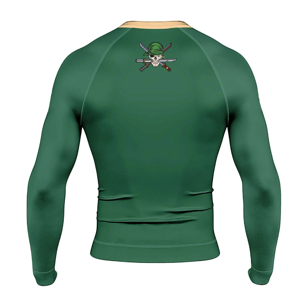 One Piece Zoro Timeskip Men's Long Sleeve Rash Guard