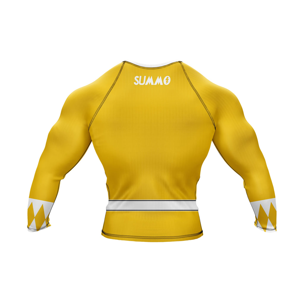 Mighty Morphin Grappler – Yellow Premium Rash Guard For Men/Women