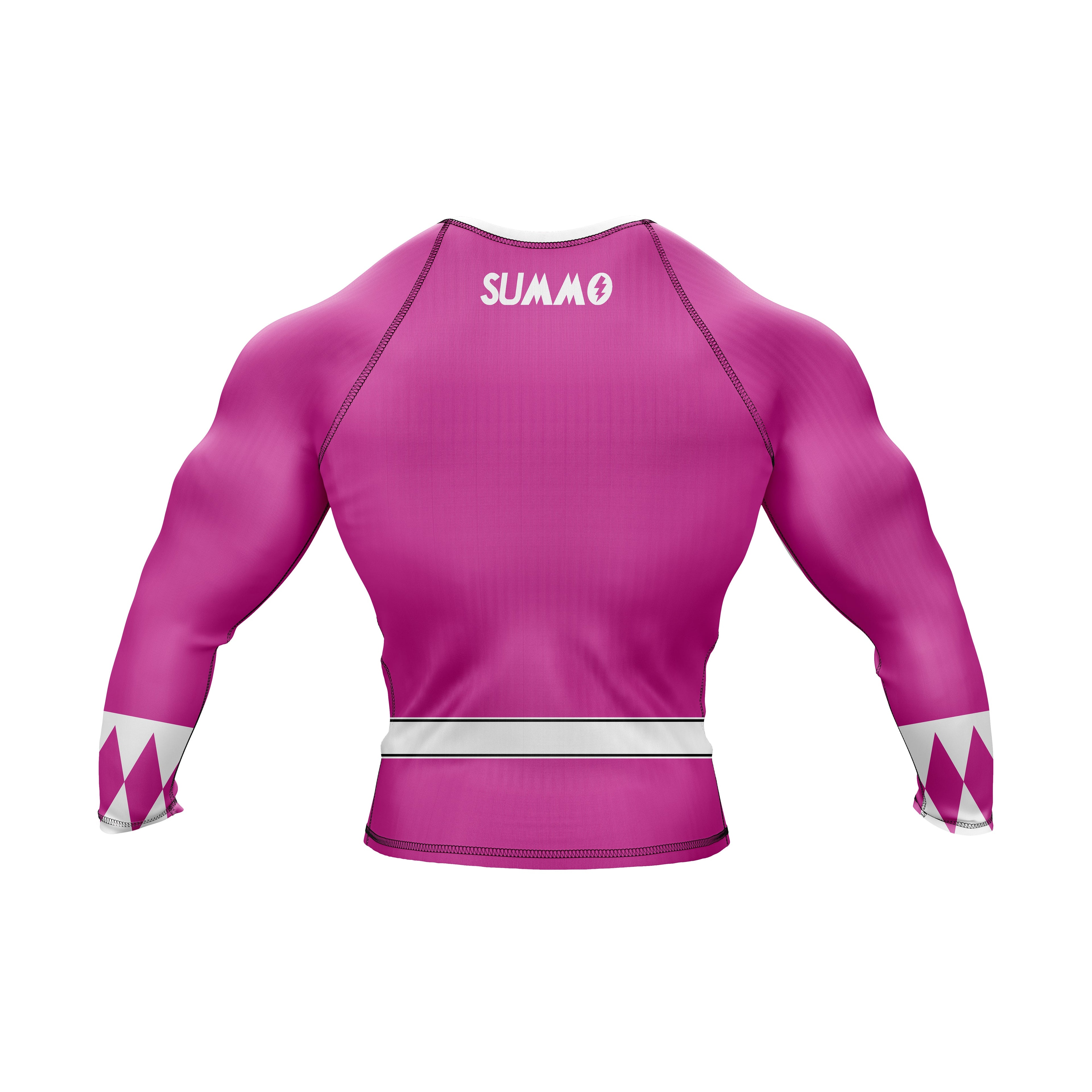 Mighty Morphin Grappler – Pink Premium Rash Guard For Men/Women