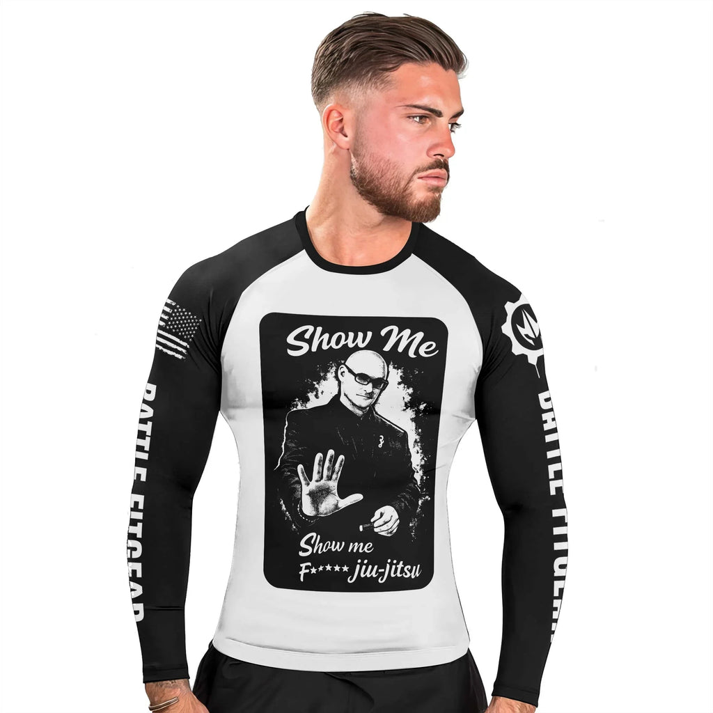 Show Me Jiu Jitsu Men's Long Sleeve Rash Guard
