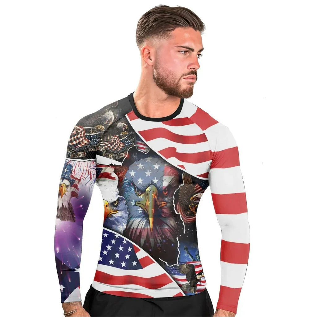 These Colors Don't Run Men's Long Sleeve Rash Guard