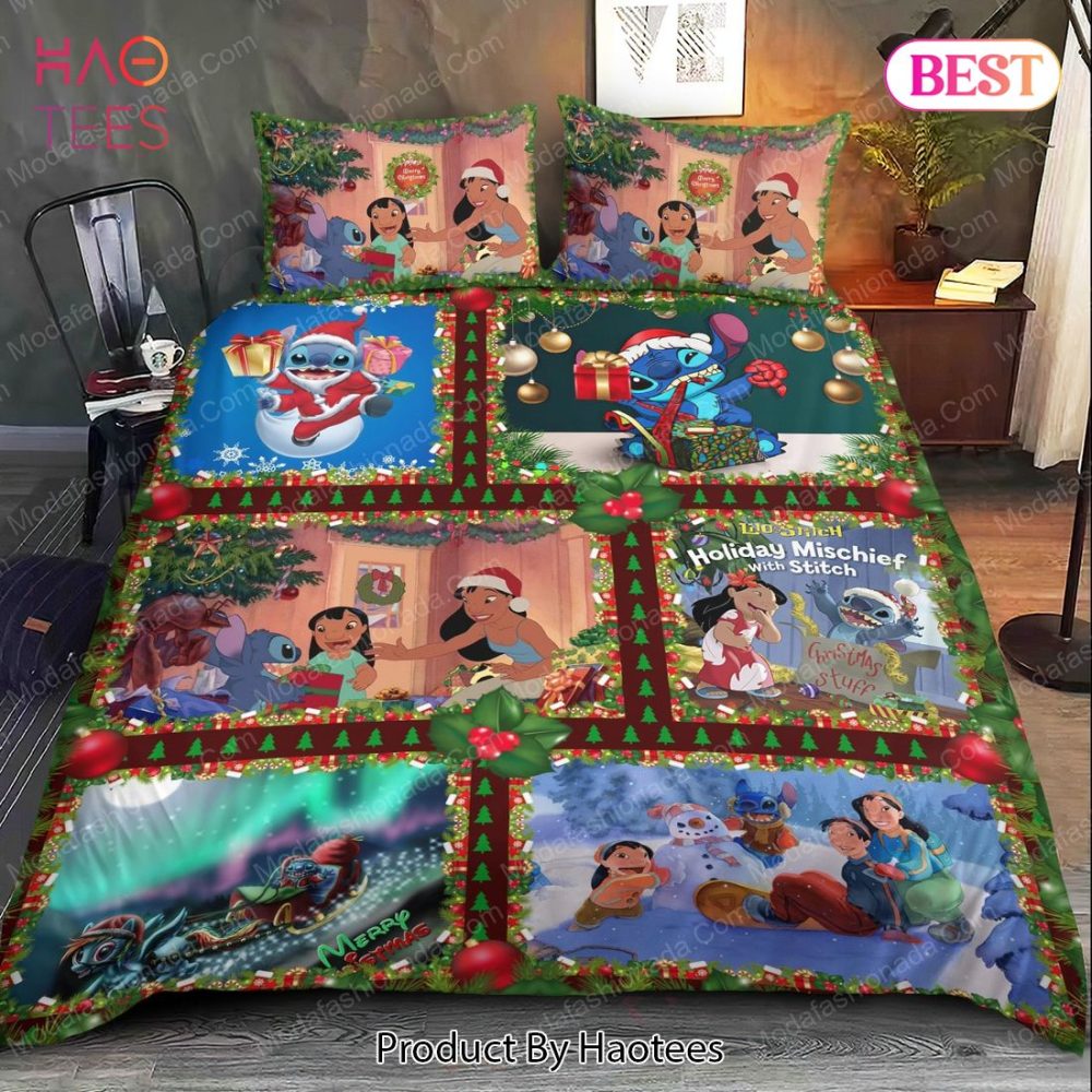 Disney Stitch Christmas Bedding Sets Bed Sets, Bedroom Sets