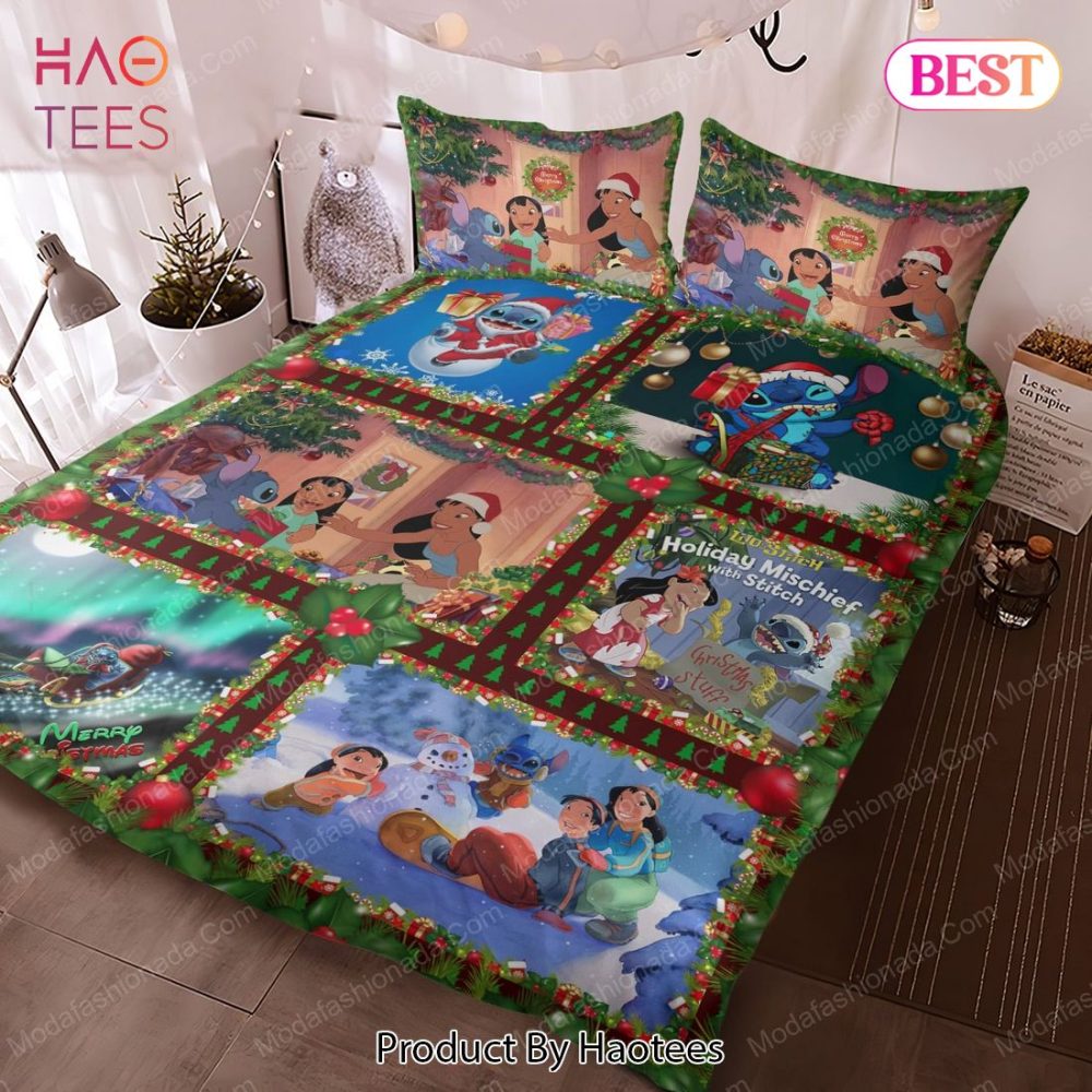 Disney Stitch Christmas Bedding Sets Bed Sets, Bedroom Sets