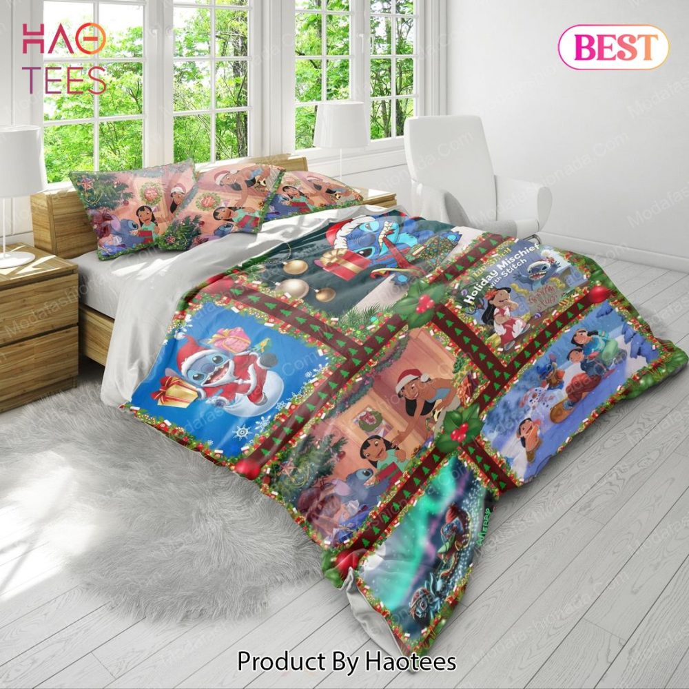 Disney Stitch Christmas Bedding Sets Bed Sets, Bedroom Sets