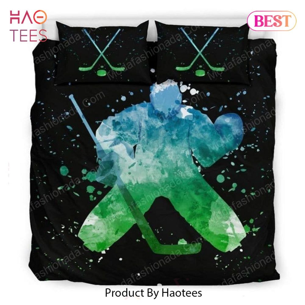 Hockey Watercolor Sport 15 Bedding Sets Bed Sets, Bedroom Sets