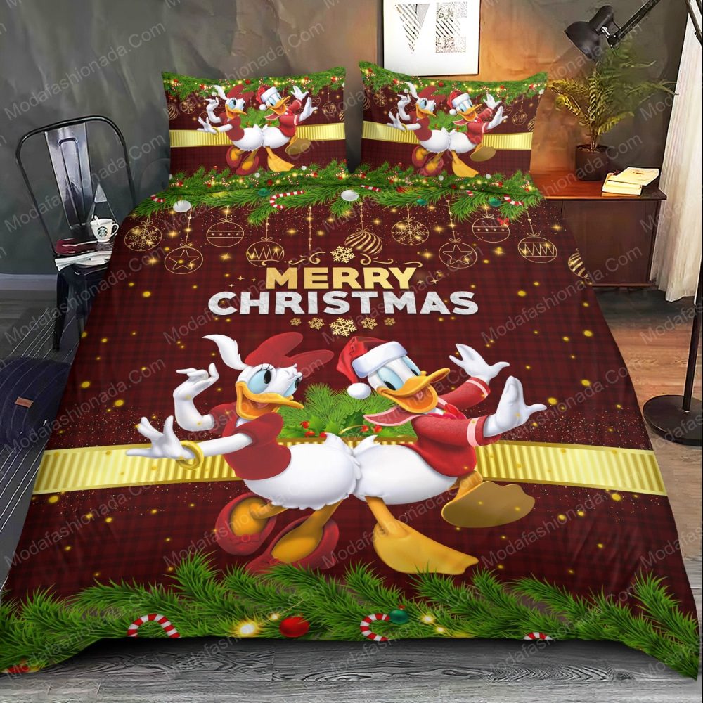 Festive Christmas Bedding Set - Cozy Holiday Duvet Cover With Characters &amp; Cheerful Design