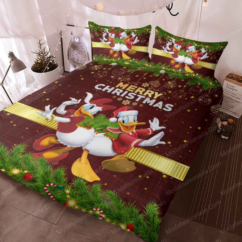 Festive Christmas Bedding Set - Cozy Holiday Duvet Cover With Characters &amp; Cheerful Design