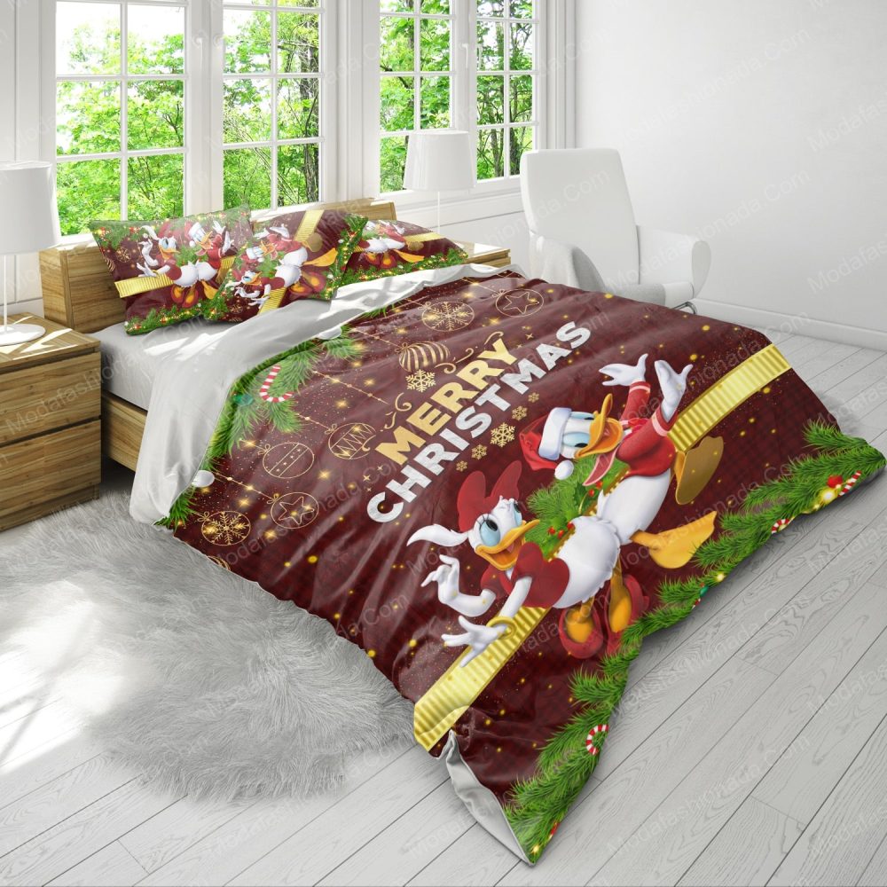Festive Christmas Bedding Set - Cozy Holiday Duvet Cover With Characters &amp; Cheerful Design