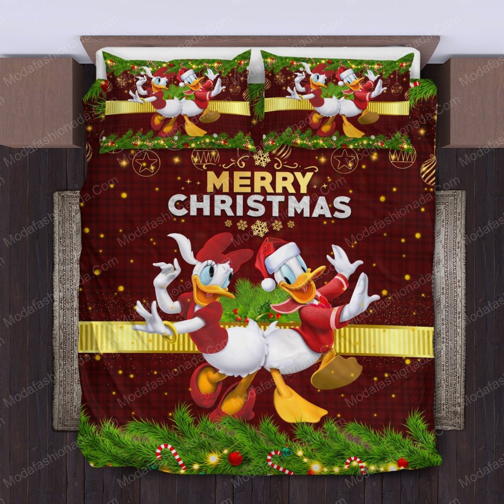 Festive Christmas Bedding Set - Cozy Holiday Duvet Cover With Characters &amp; Cheerful Design