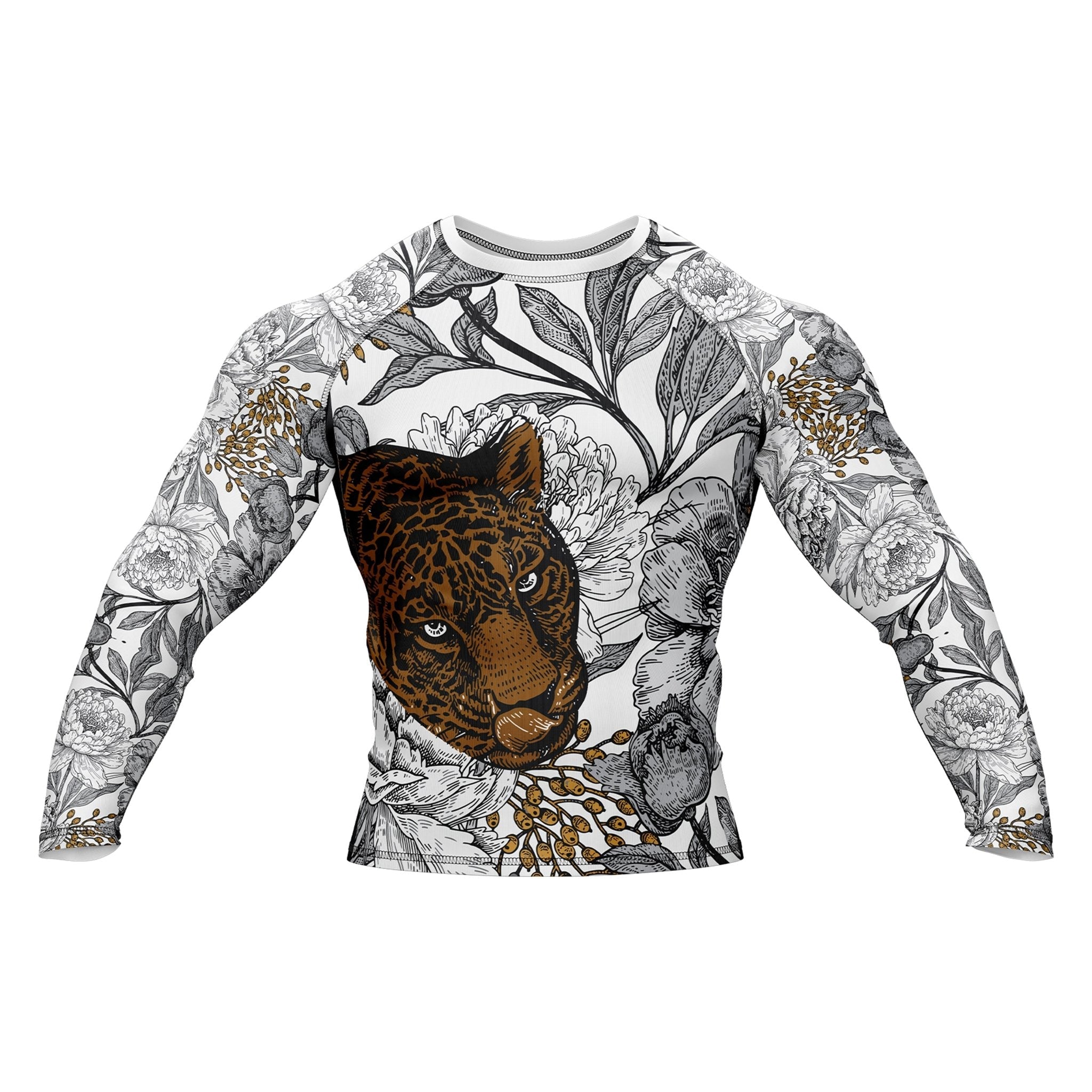 Floral Predator Premium Bjj Rash Guard For Men/Women