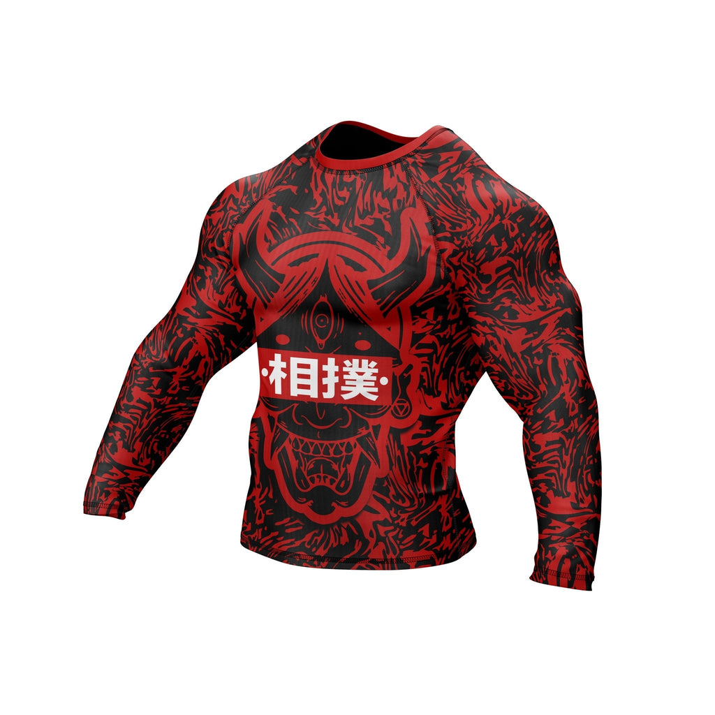 Hannya Mask Premium Bjj Rash Guard For Men/Women