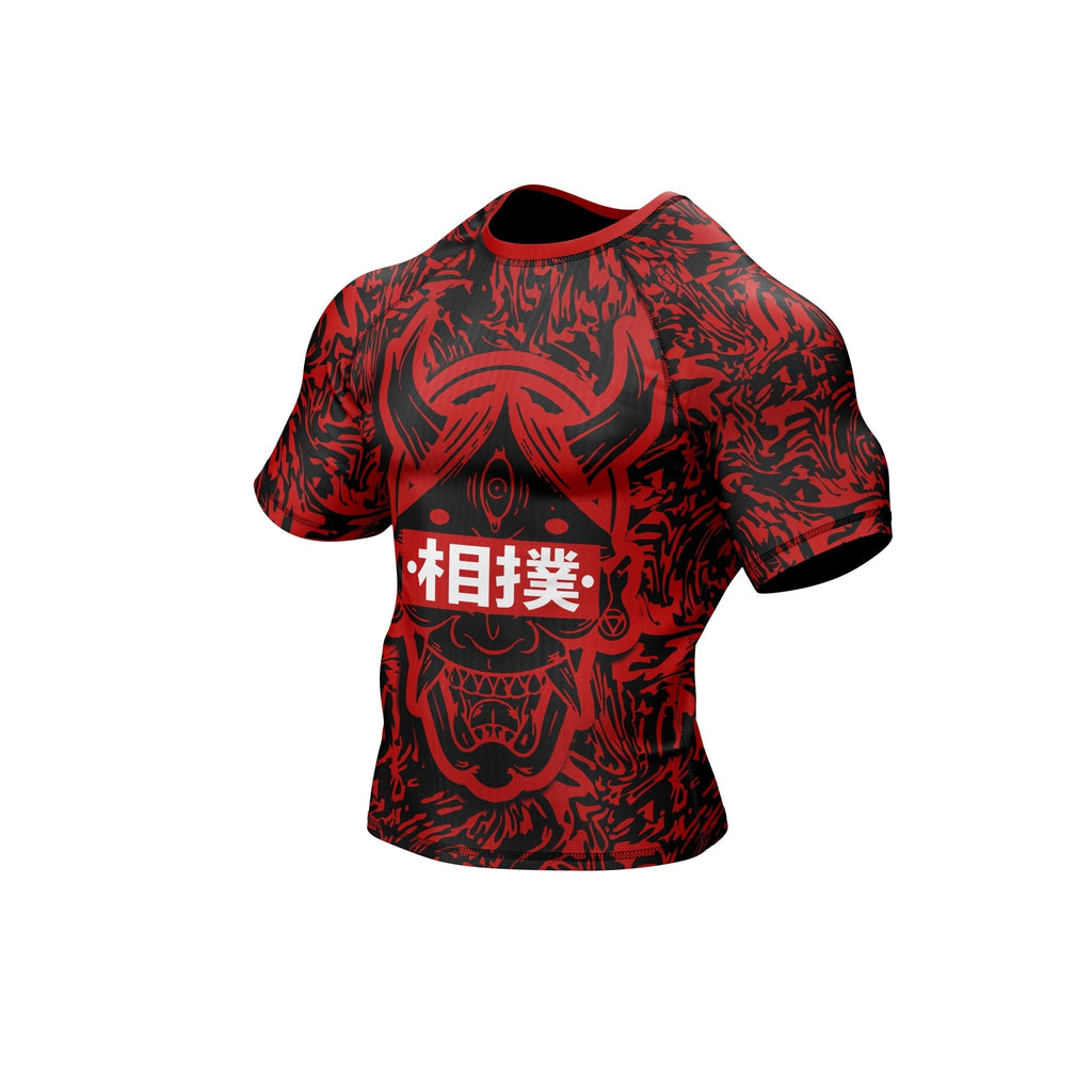 Hannya Mask Premium Bjj Rash Guard For Men/Women