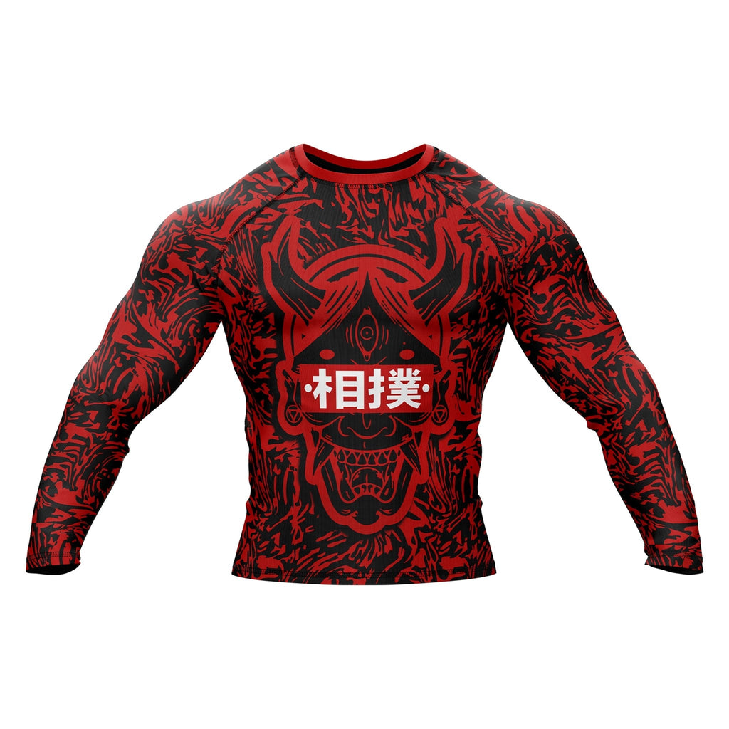 Hannya Mask Premium Bjj Rash Guard For Men/Women