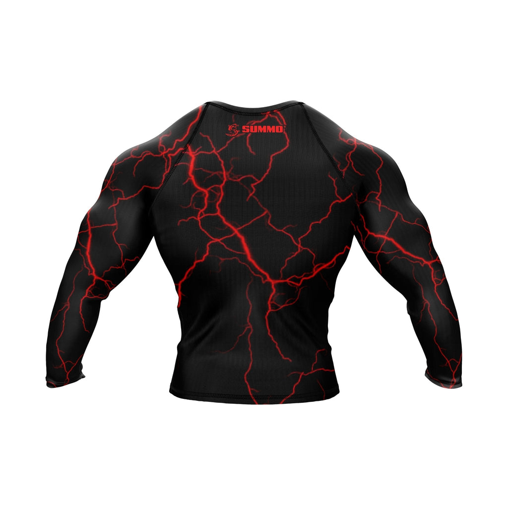 Lightning Skull Premium Bjj Rash Guard For Men/Women