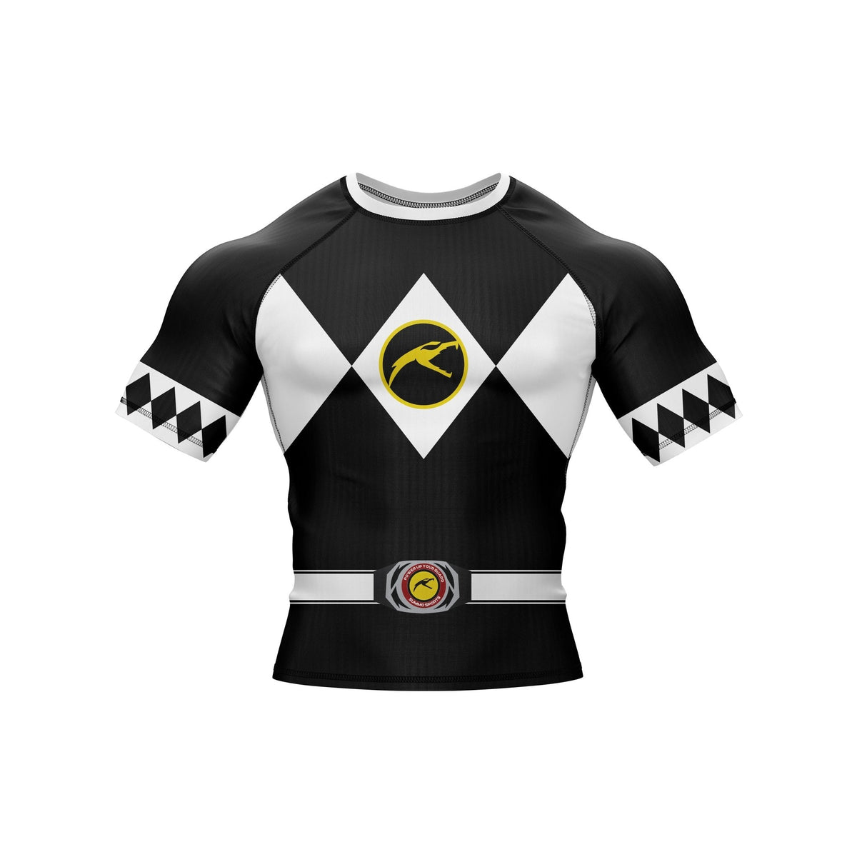 Mighty Morphin Grappler – Black Premium Rash Guard For Men/Women