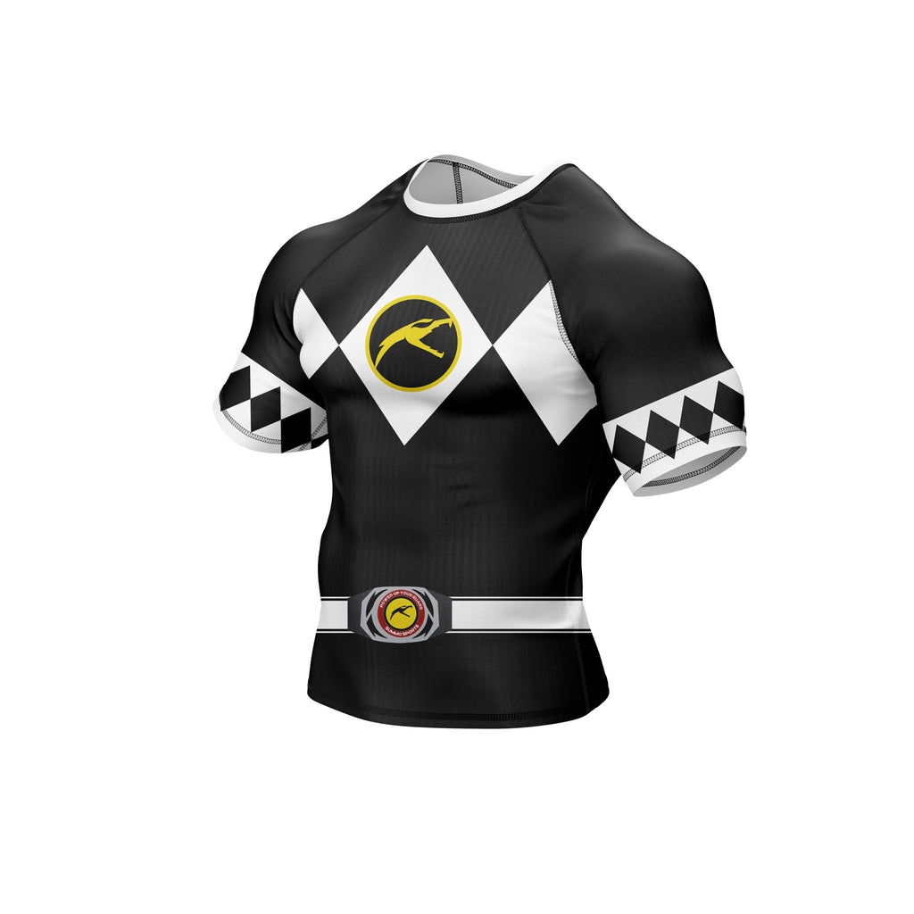 Mighty Morphin Grappler – Black Premium Rash Guard For Men/Women
