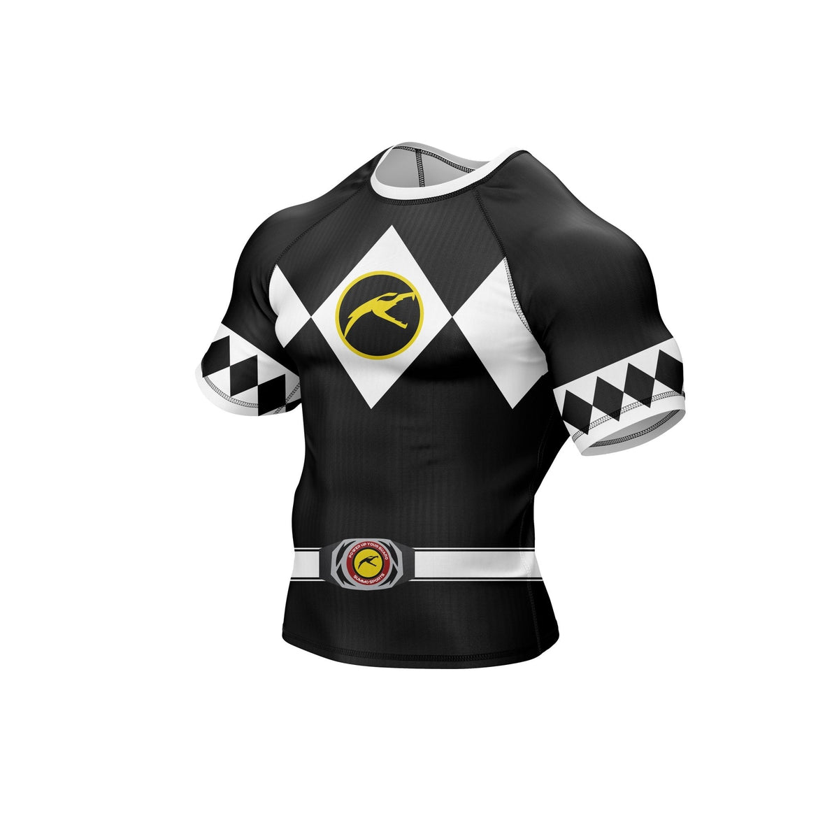 Mighty Morphin Grappler – Black Premium Rash Guard For Men/Women