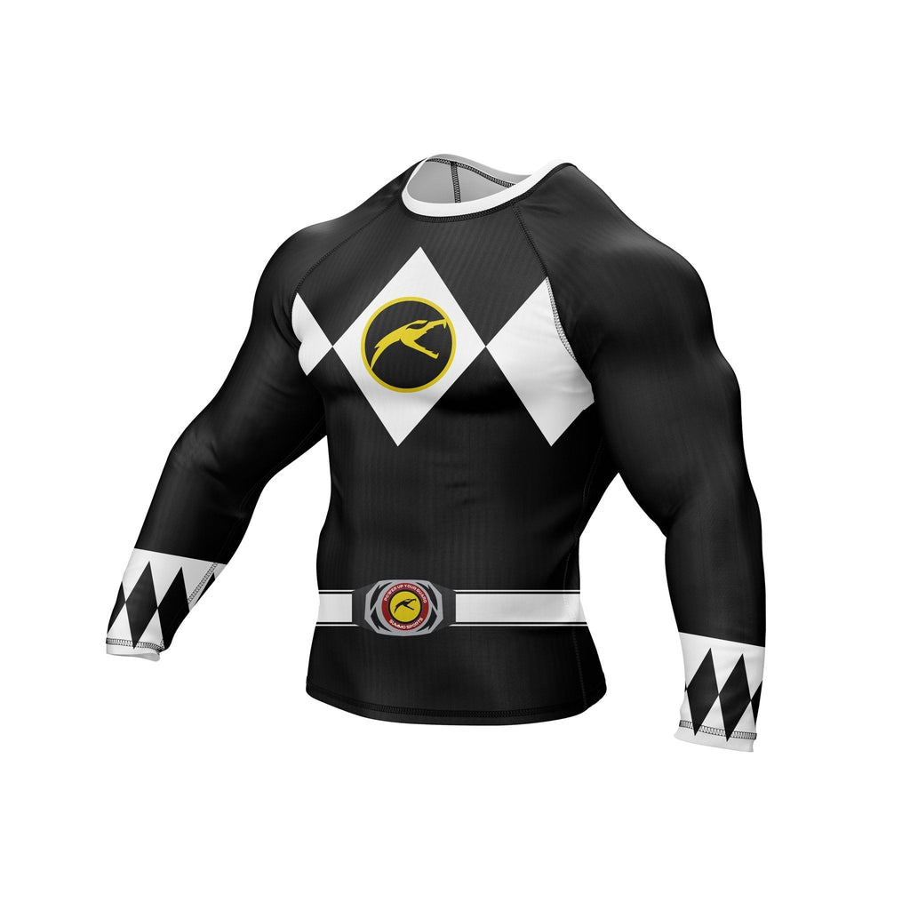 Mighty Morphin Grappler – Black Premium Rash Guard For Men/Women