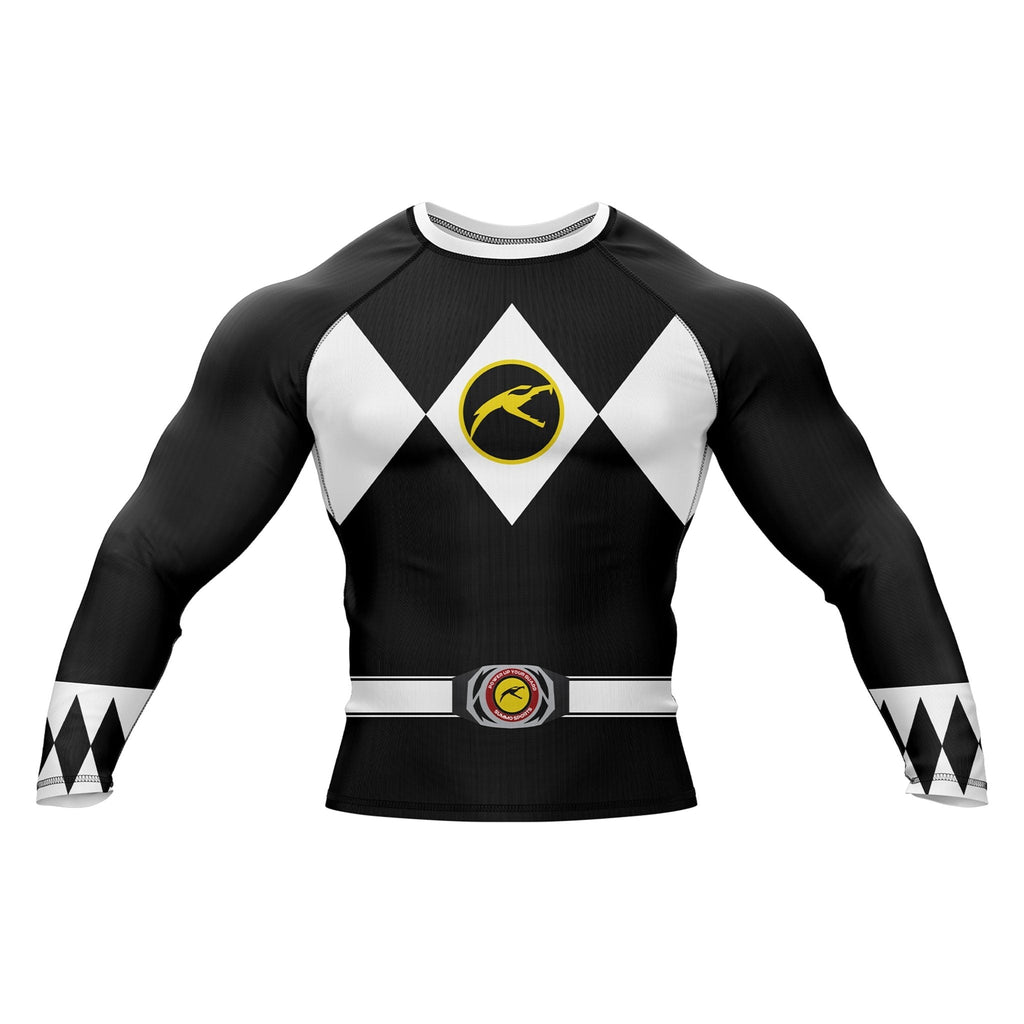 Mighty Morphin Grappler – Black Premium Rash Guard For Men/Women
