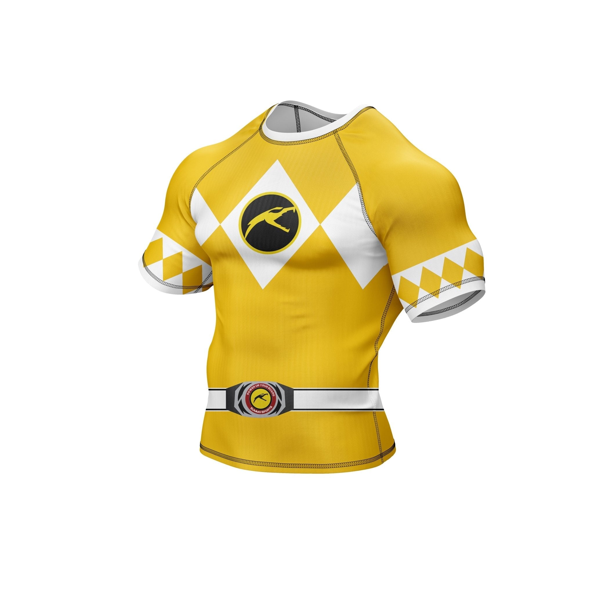 Mighty Morphin Grappler – Yellow Premium Rash Guard For Men/Women