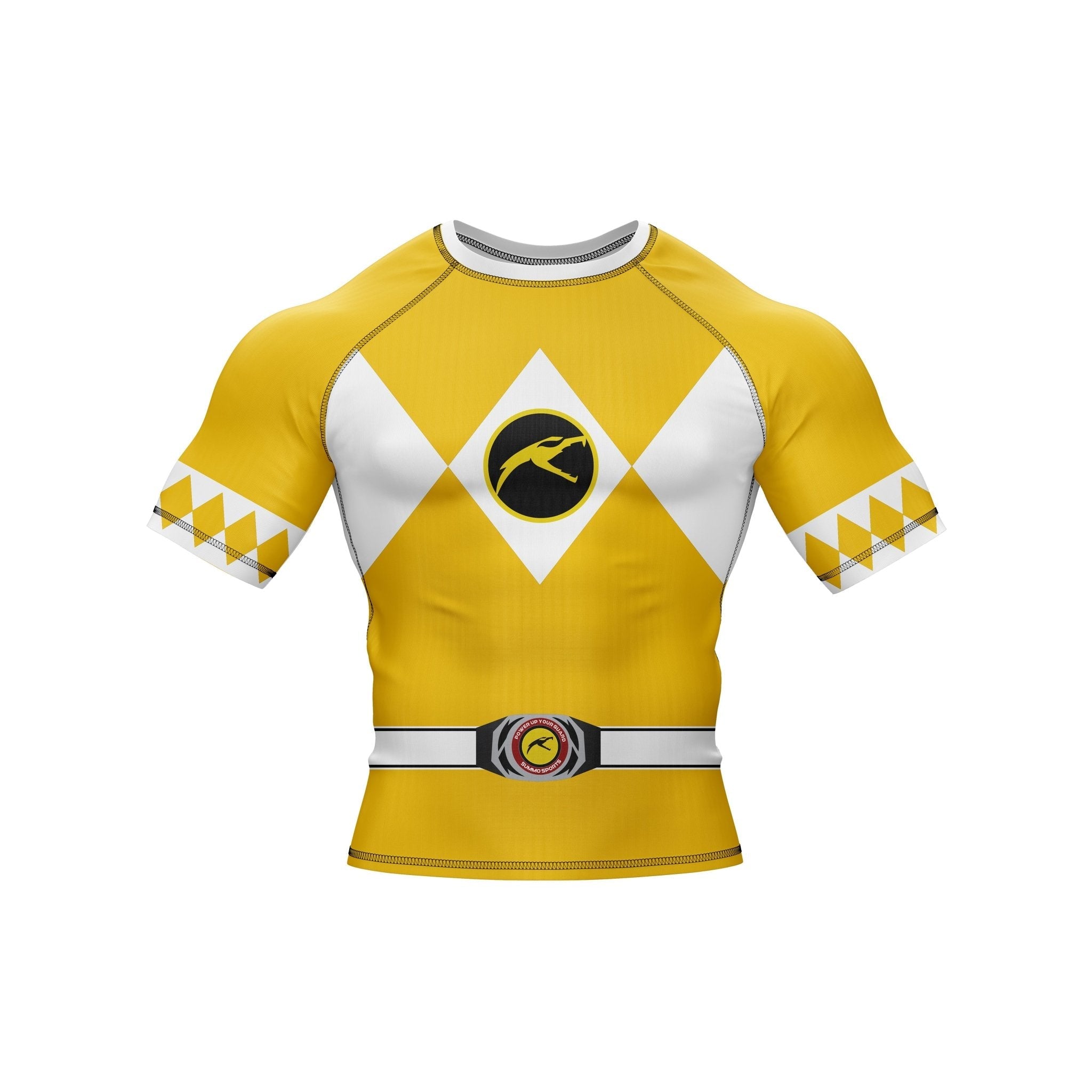 Mighty Morphin Grappler – Yellow Premium Rash Guard For Men/Women