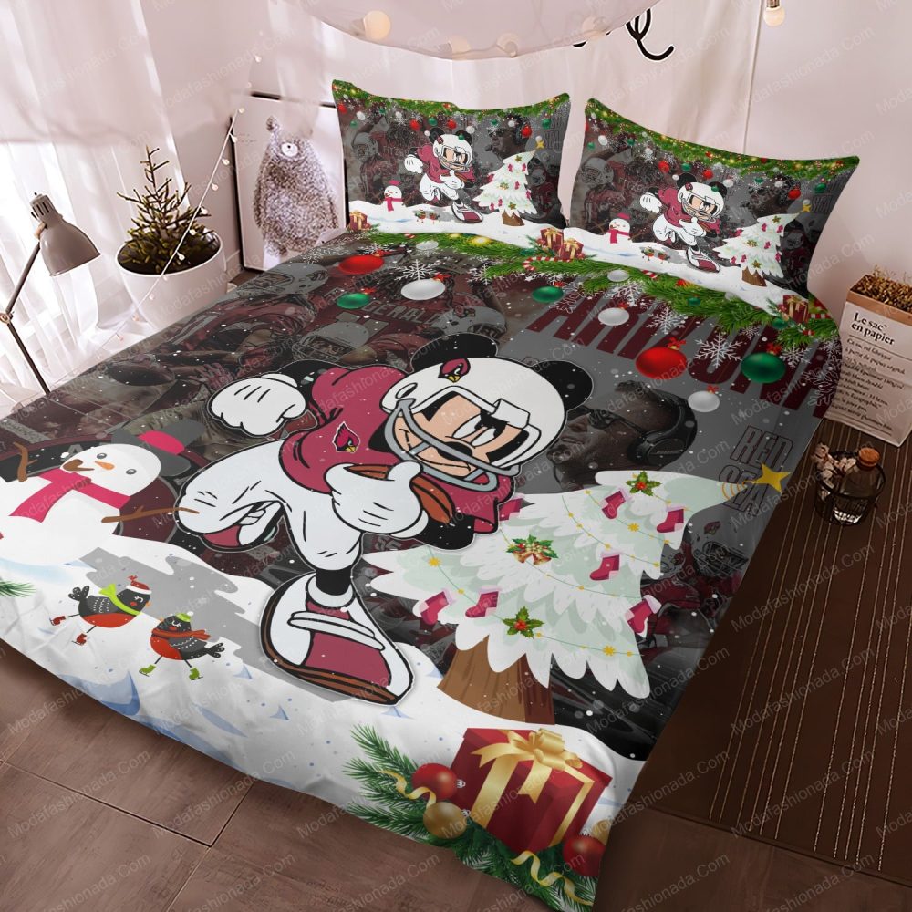 Festive Football Cartoon Bedding Set - Cozy Holiday Gift For Kids &amp; Fans!