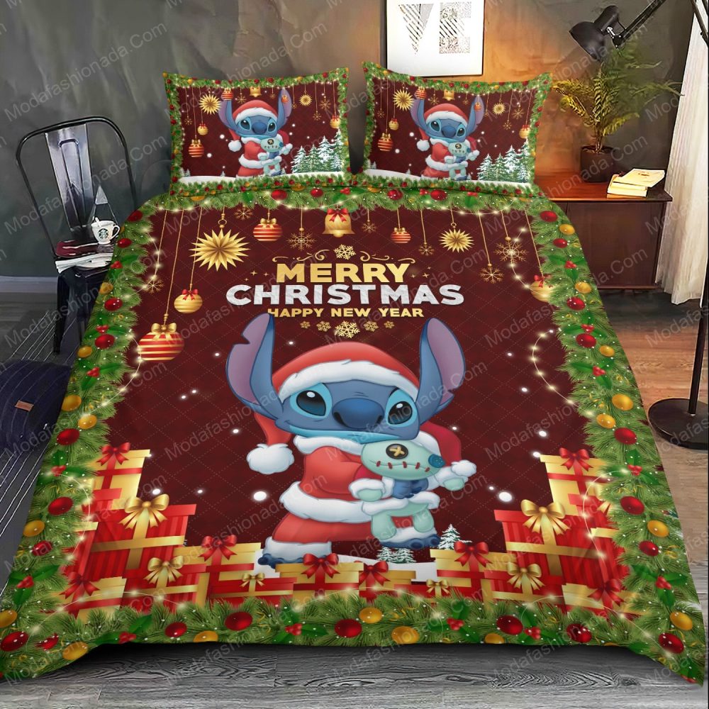 Festive Christmas Bedding Set With Cute Santa Alien Design – Perfect Holiday Gift!