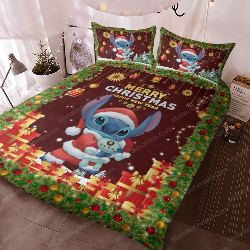 Festive Christmas Bedding Set With Cute Santa Alien Design – Perfect Holiday Gift!