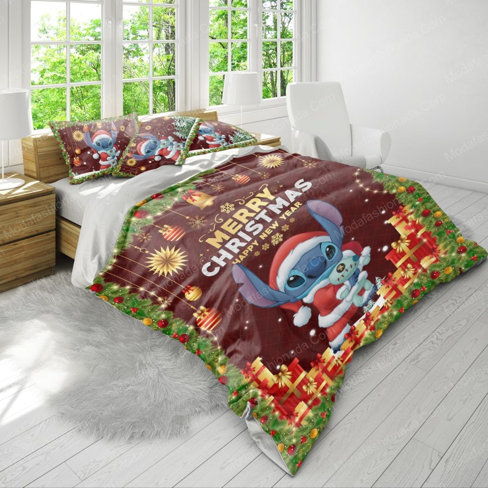 Festive Christmas Bedding Set With Cute Santa Alien Design – Perfect Holiday Gift!