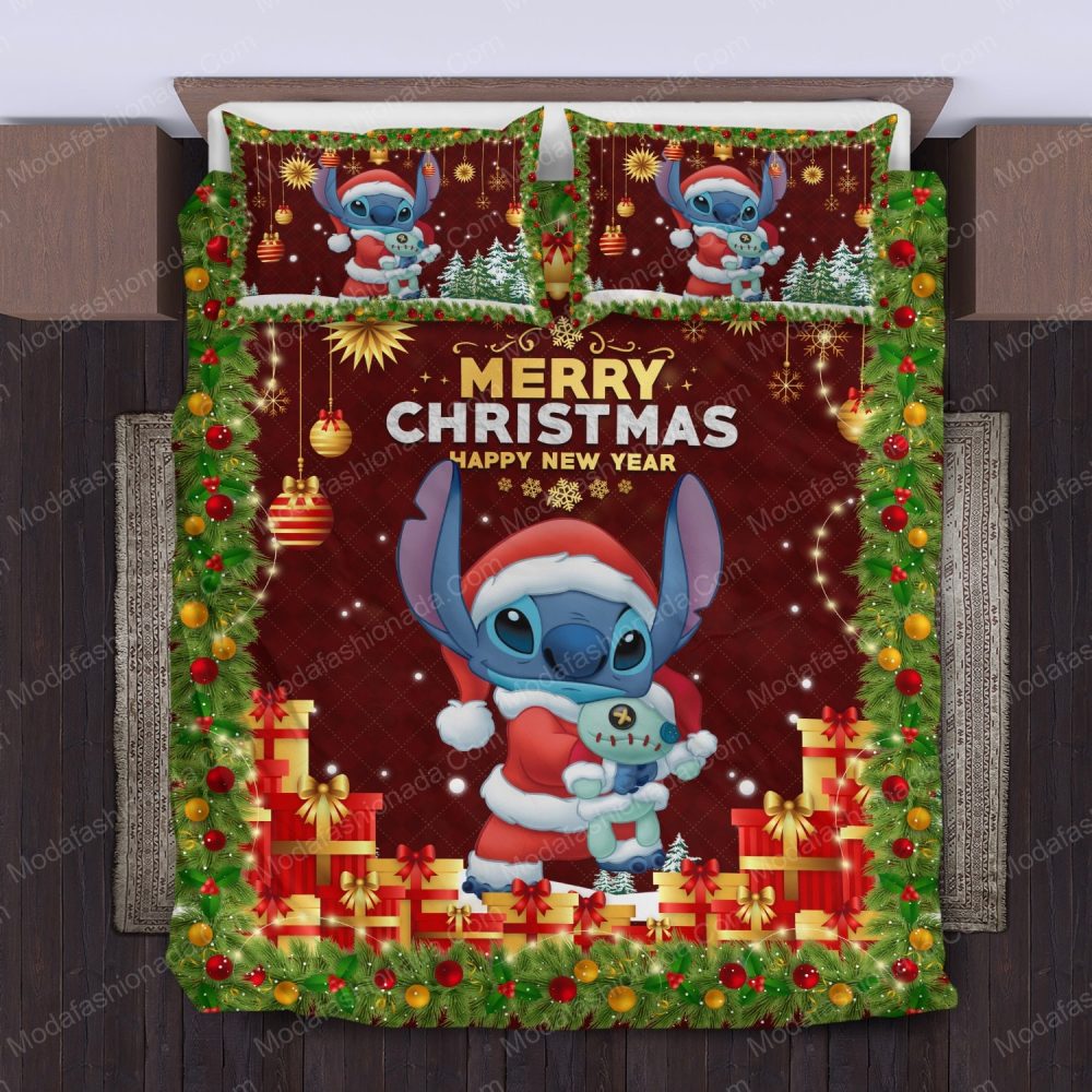 Festive Christmas Bedding Set With Cute Santa Alien Design – Perfect Holiday Gift!