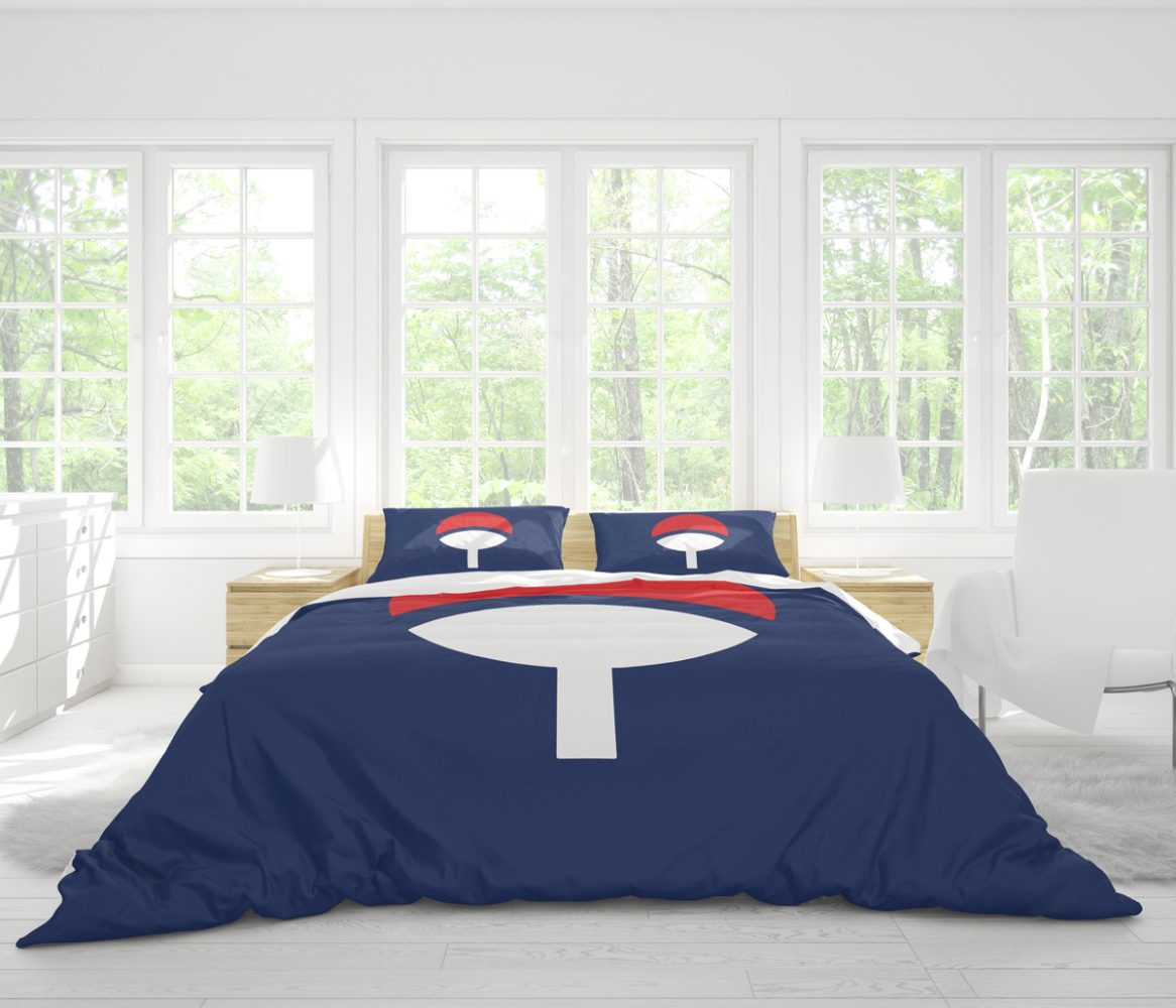 Uchiha Symbol Shippuden Bedding Set