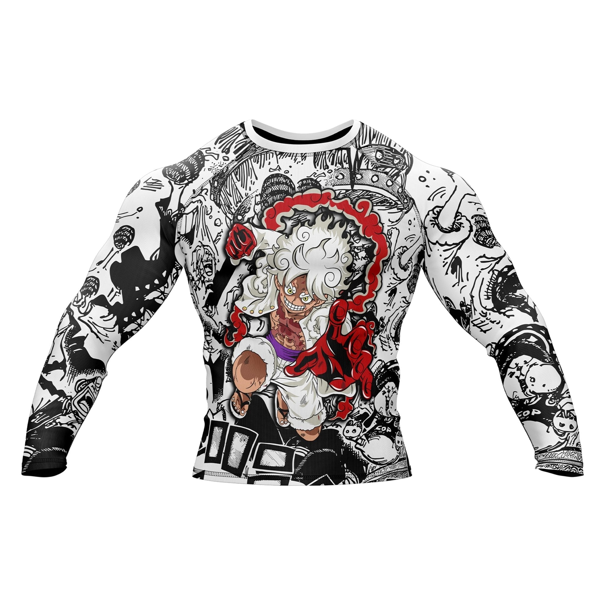 White Gear 5 Premium Bjj Rash Guard For Men/Women