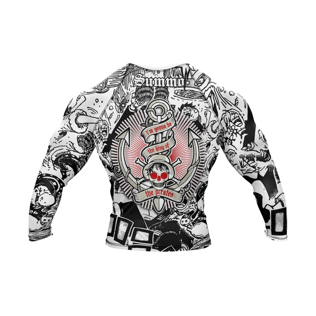 White Gear 5 Premium Bjj Rash Guard For Men/Women