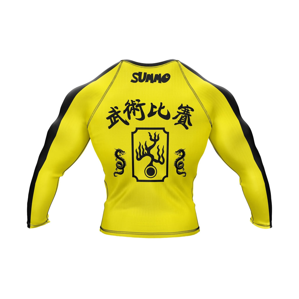 Yellow Fury Premium Bjj Rash Guard For Men/Women