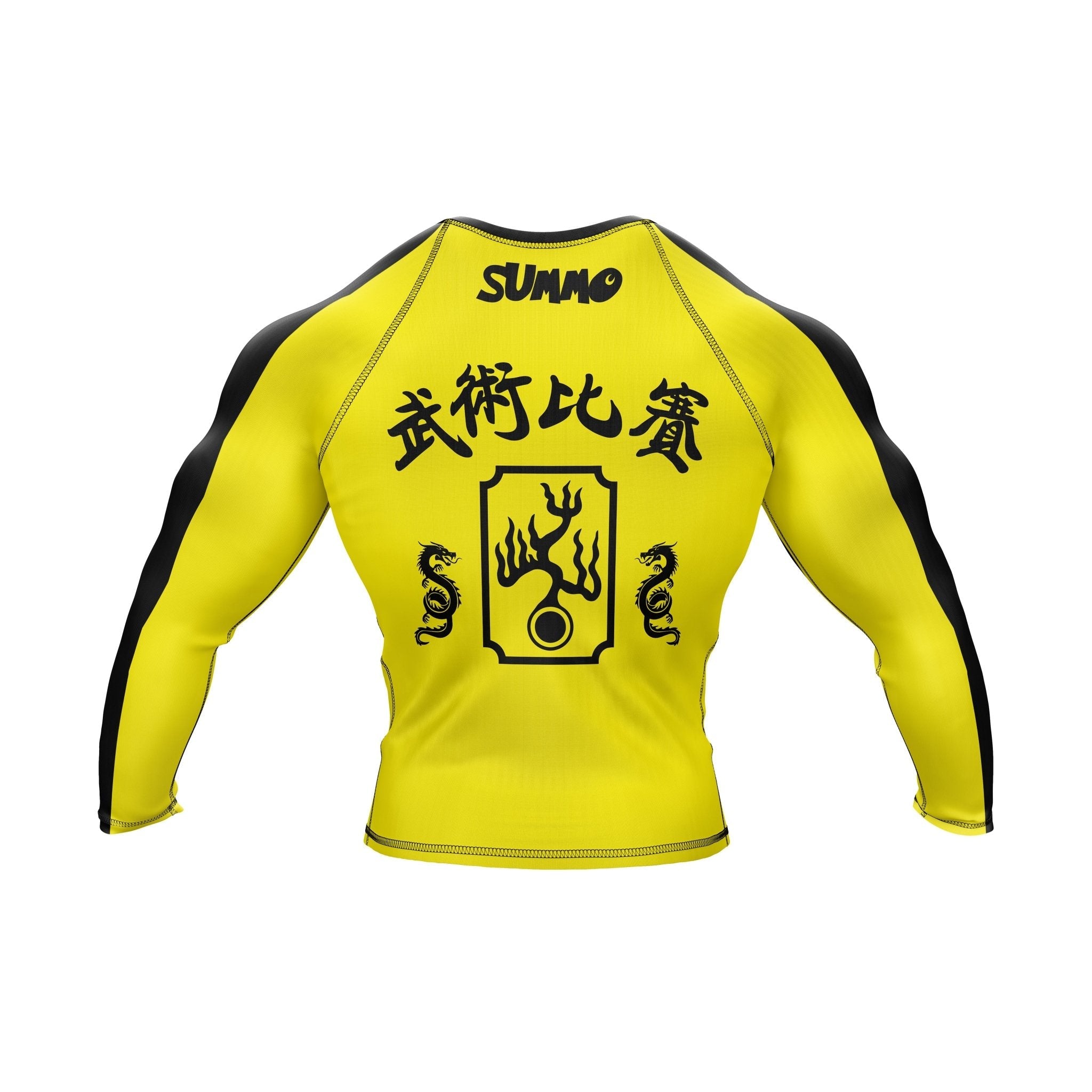 Yellow Fury Premium Bjj Rash Guard For Men/Women