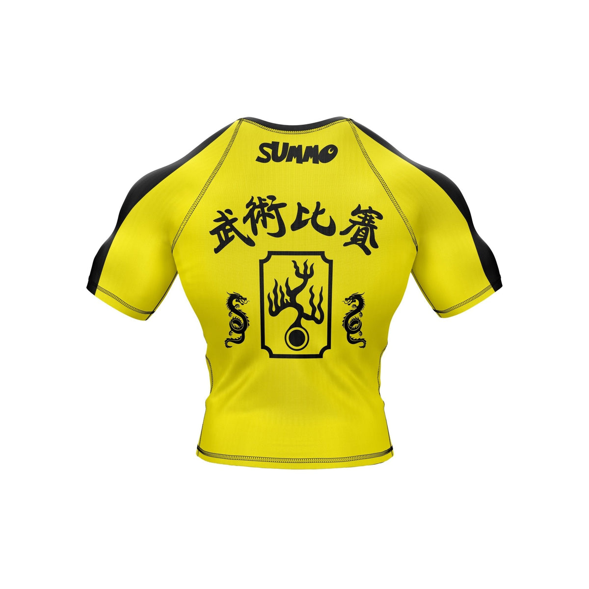 Yellow Fury Premium Bjj Rash Guard For Men/Women